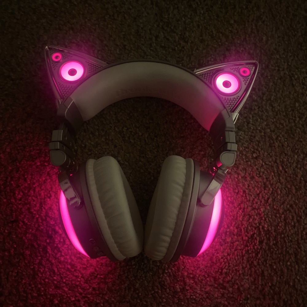 Limited edition Ariana grande x brookestone catgirl headphones